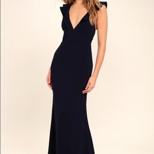 Lulu’s Navy Maxi Dress